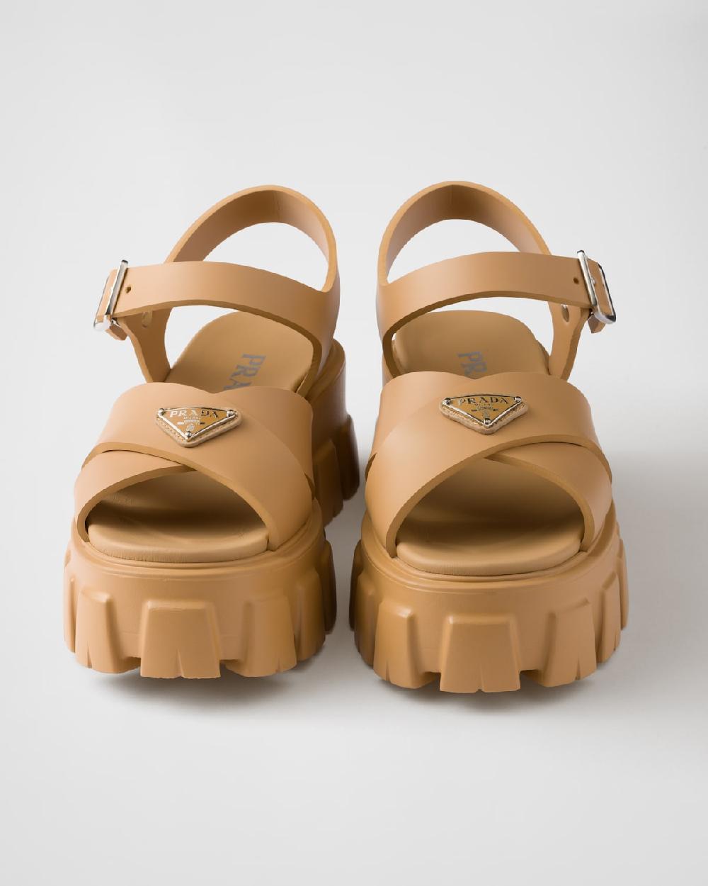 Prada Sandalias Monolith De Goma