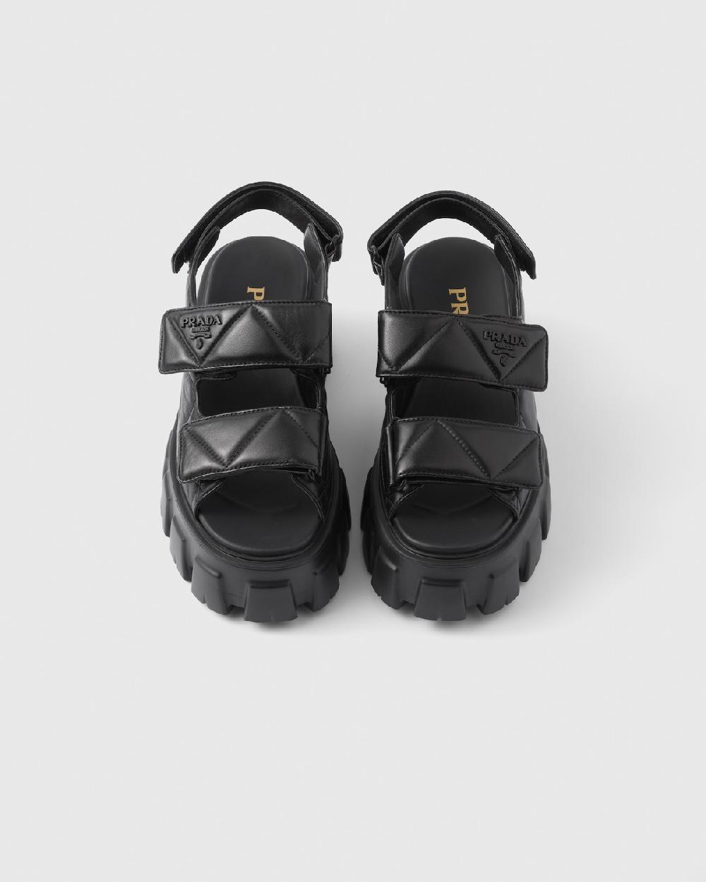 Prada Sandalias Monolith De Napa