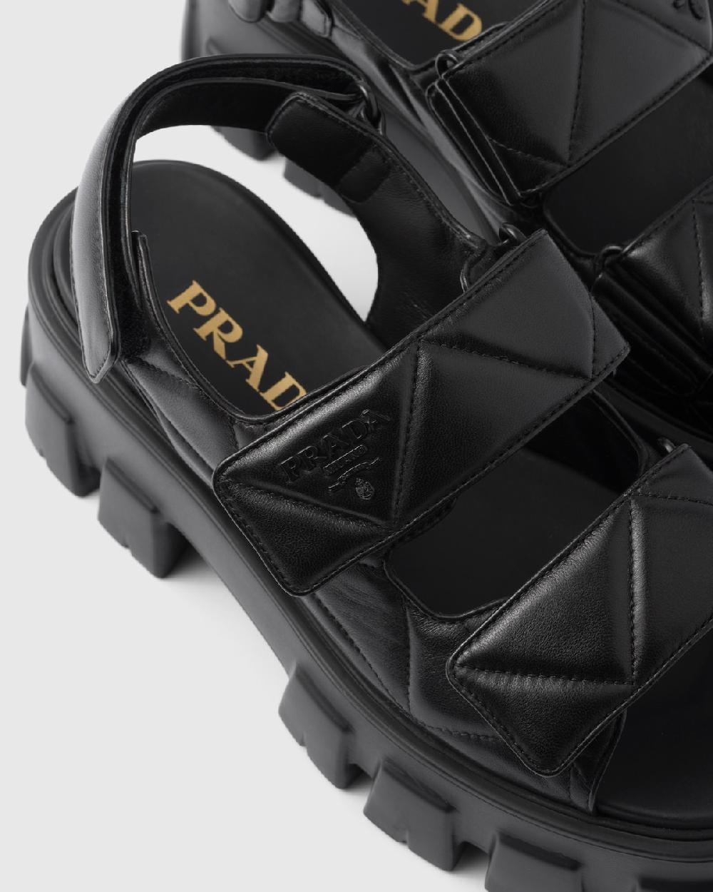Prada Sandalias Monolith De Napa