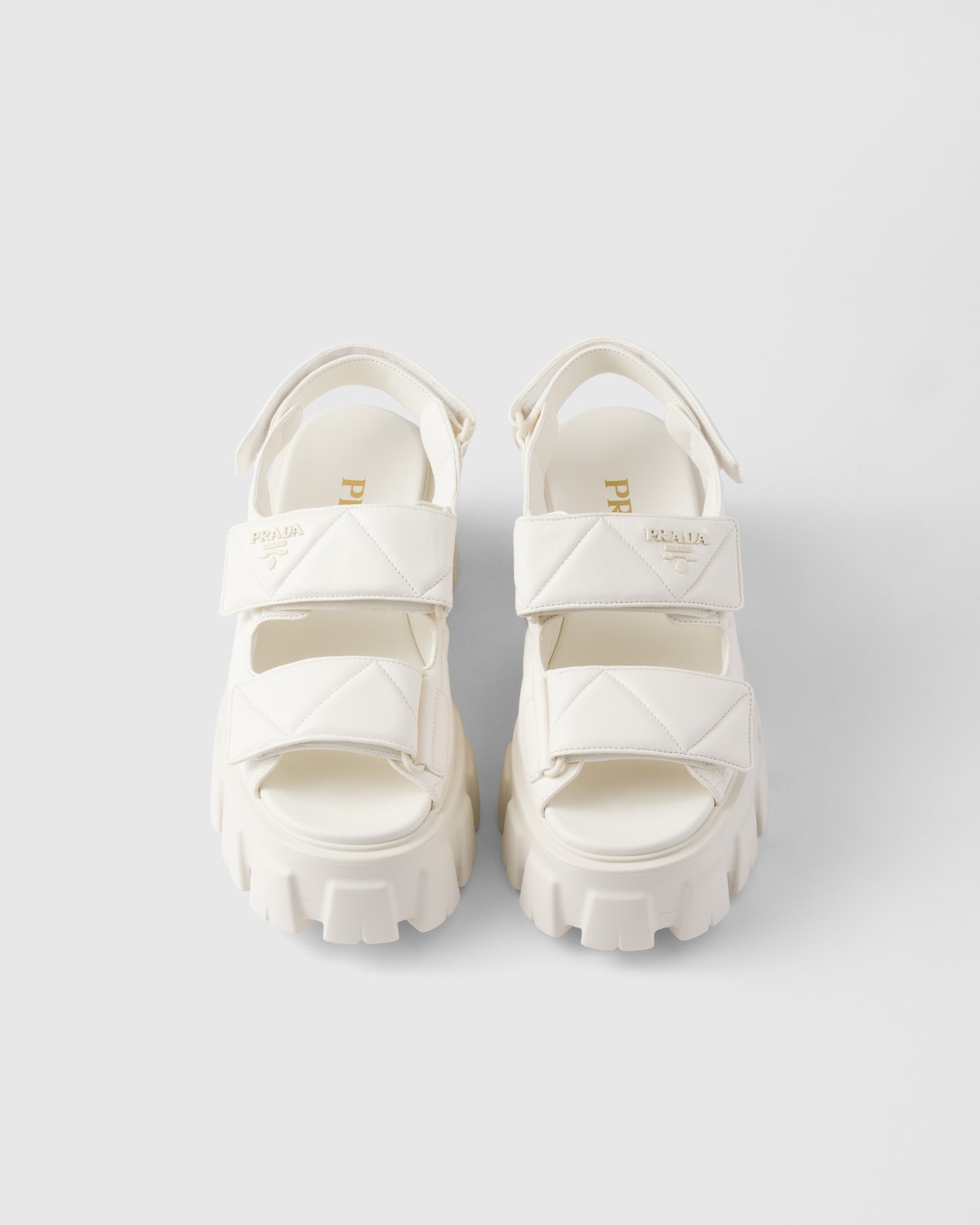 Prada Sandalias Monolith De Napa