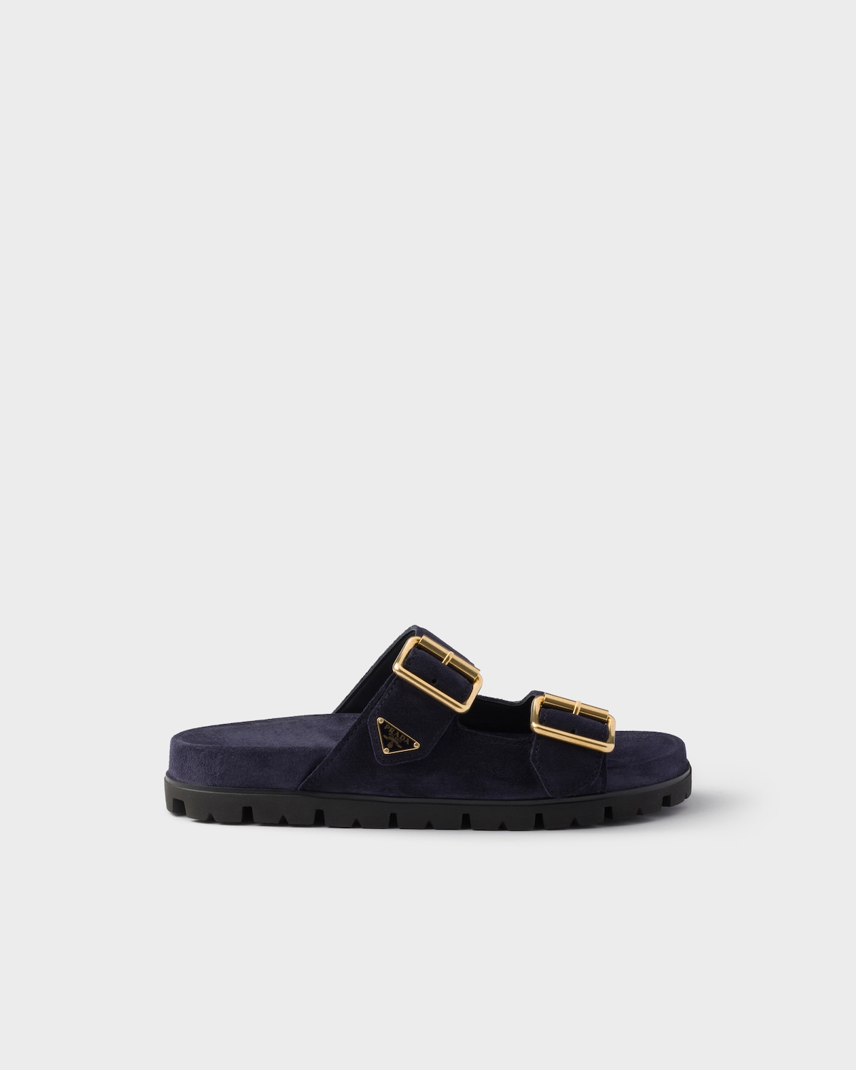 Prada Sandalias planas con tira de ante