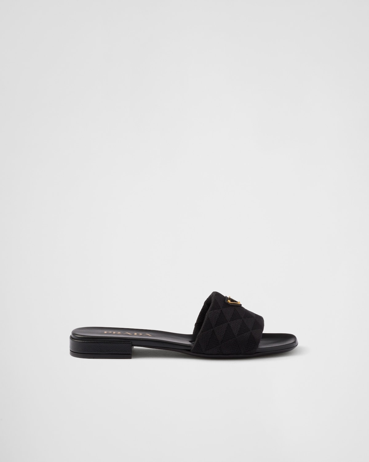 Prada Sandalias planas de tela bordada