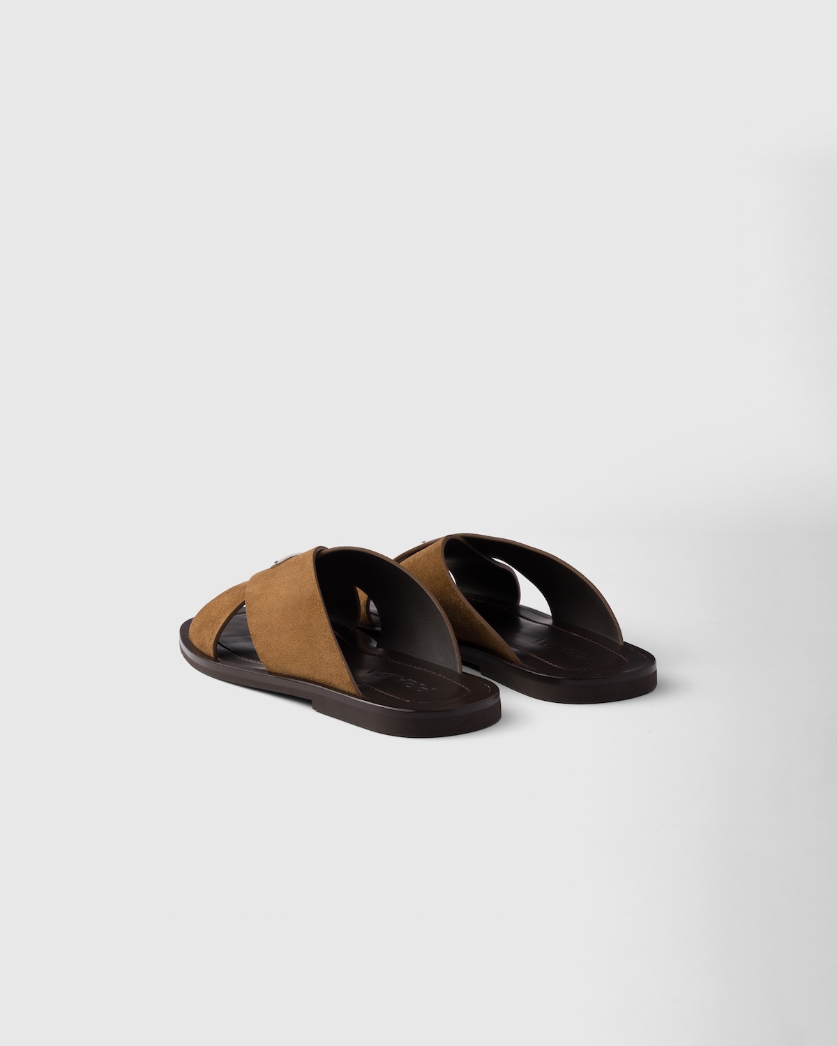 Prada Sandalias Planas Trenzadas De Ante