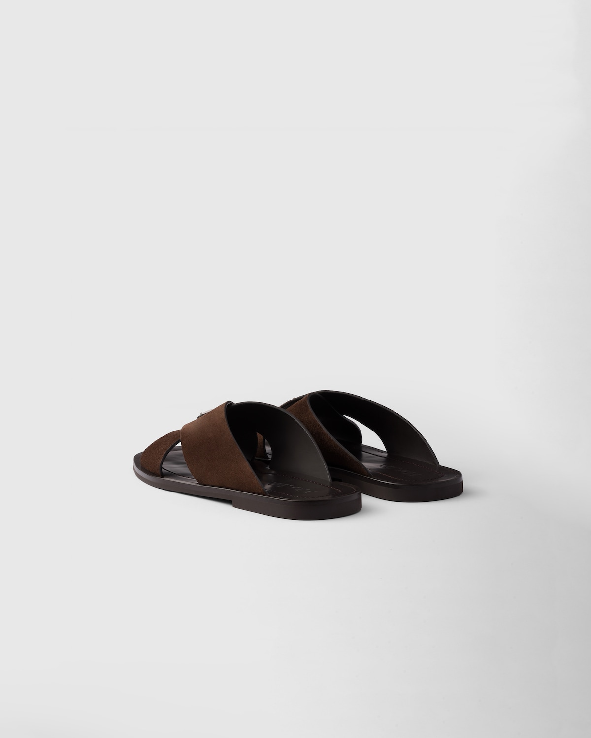 Prada Sandalias Planas Trenzadas De Ante