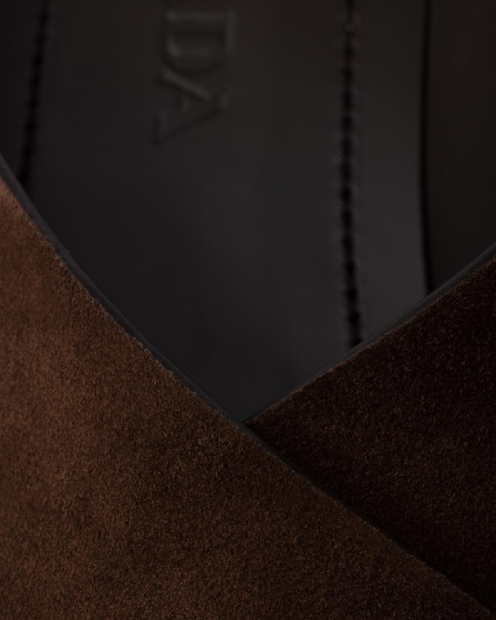 Prada Sandalias Planas Trenzadas De Ante