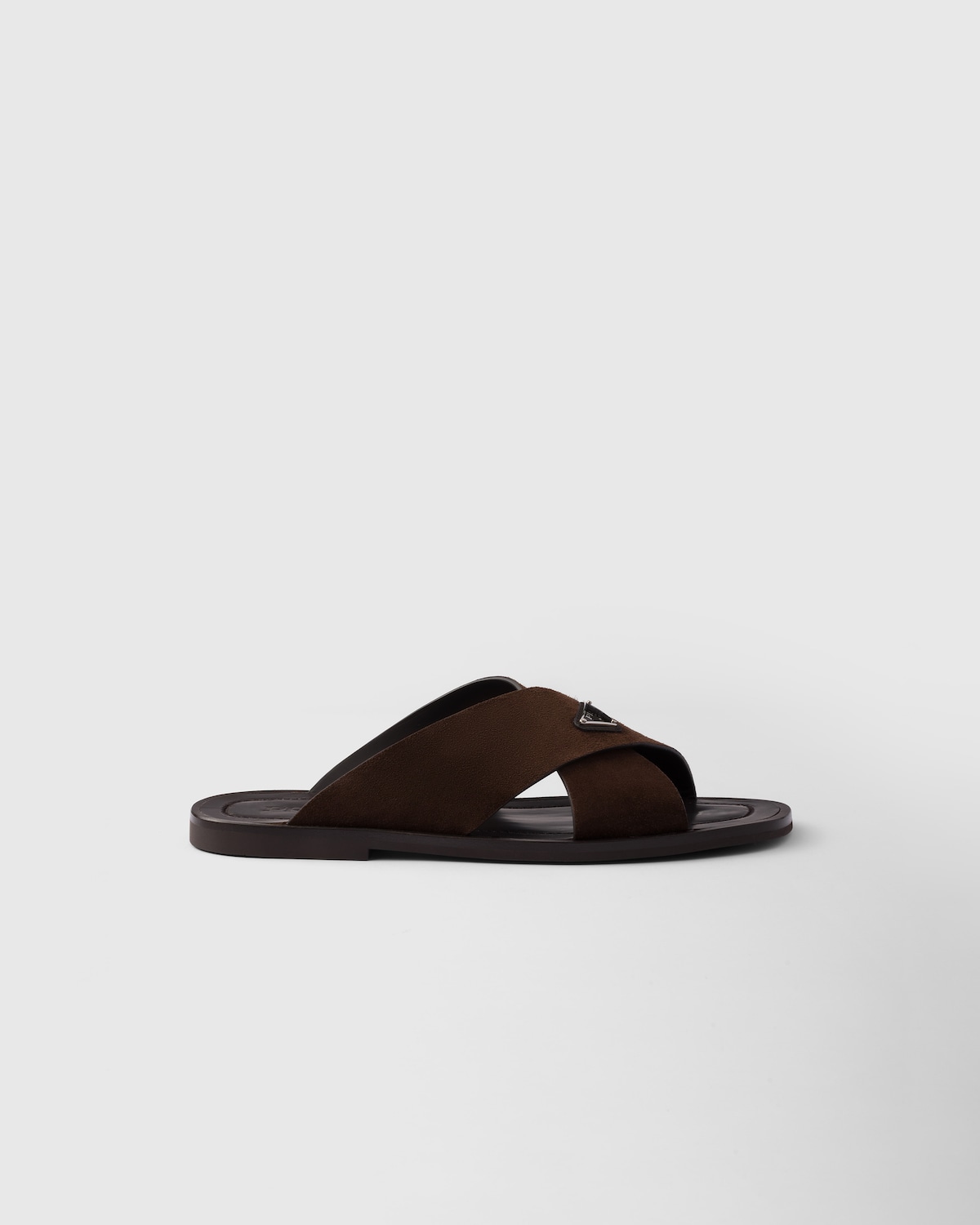 Prada Sandalias planas trenzadas de ante