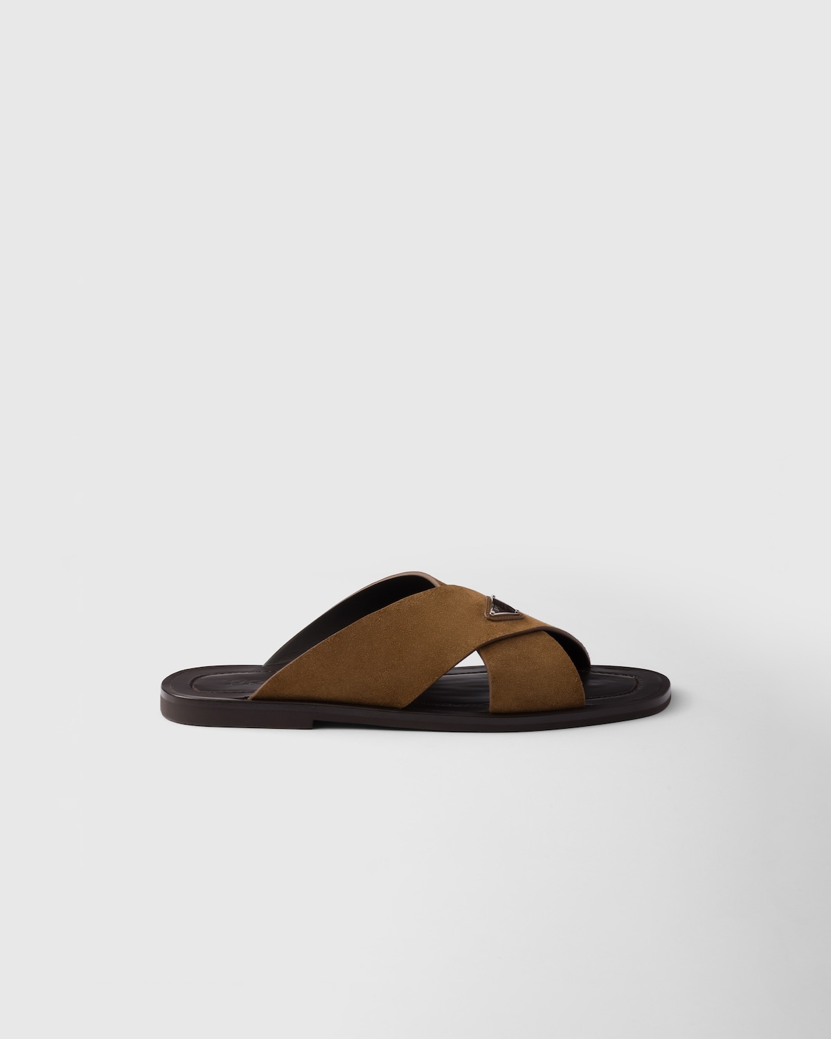 Prada Sandalias planas trenzadas de ante