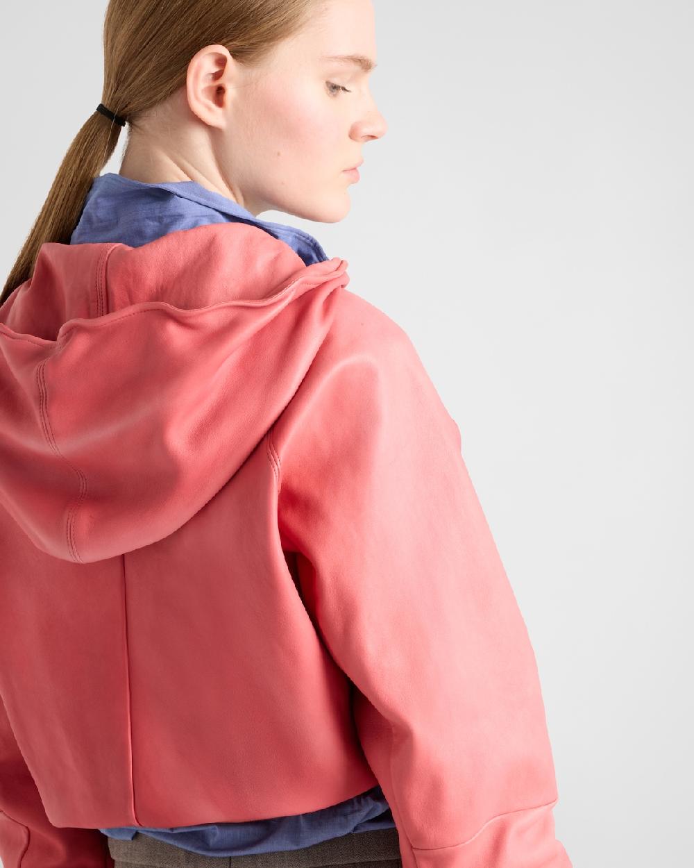 Prada Sudadera Con Capucha De Napa