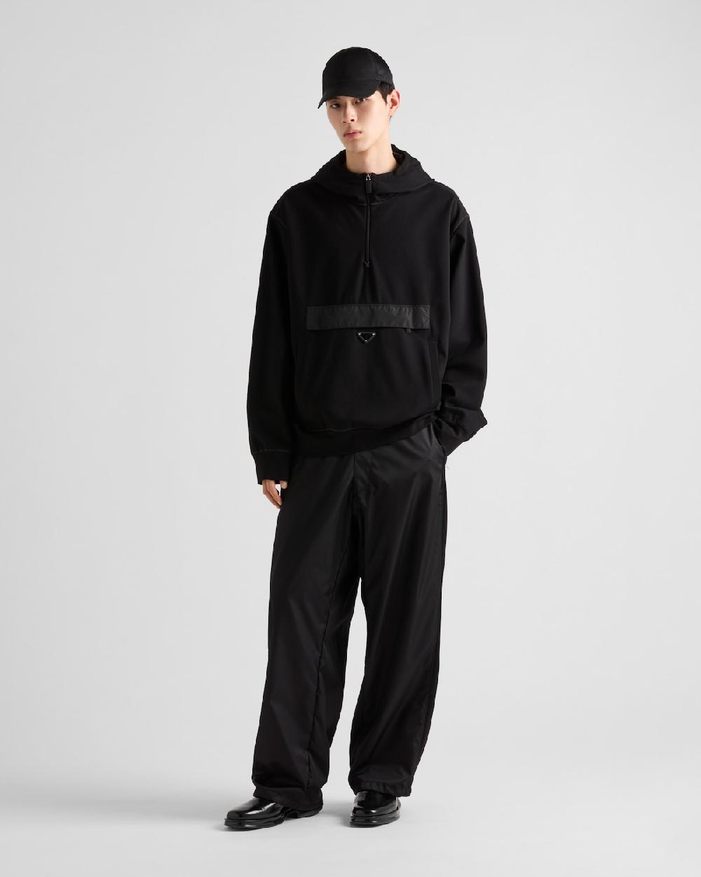 Prada Sudadera con capucha de punto técnico