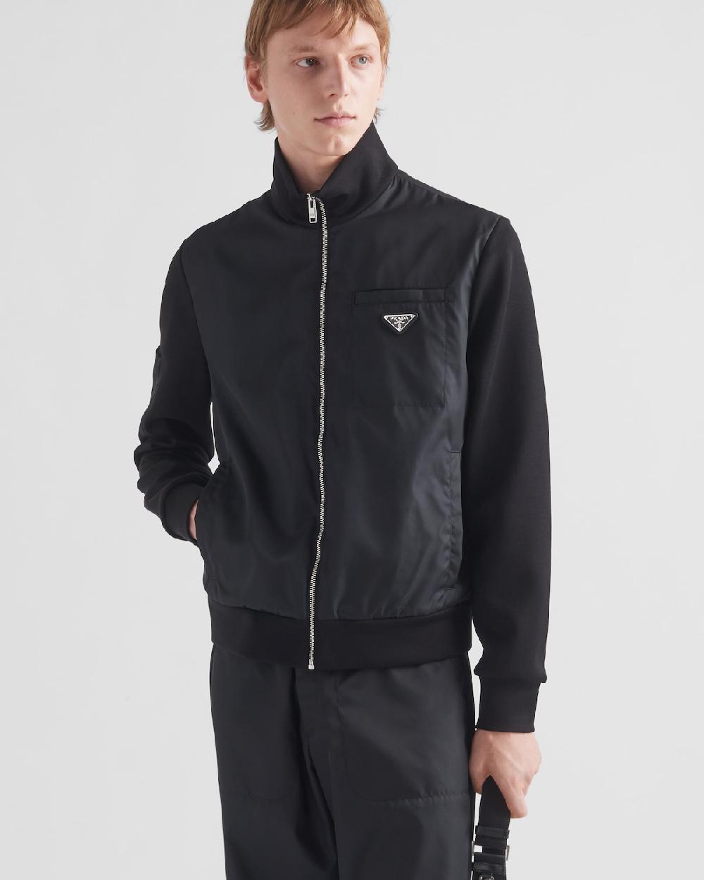 Prada Sudadera Con Detalles De Re-Nylon