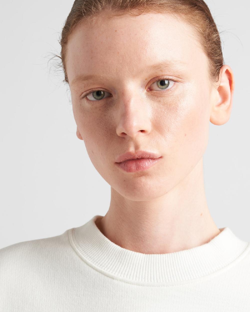 Prada Sudadera De Algodón Holgada