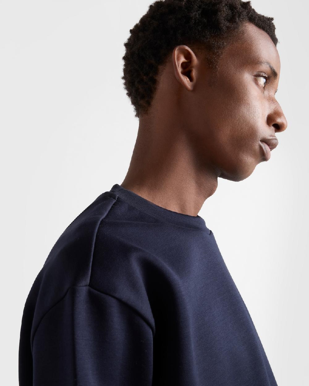 Prada Sudadera De Algodón Técnico