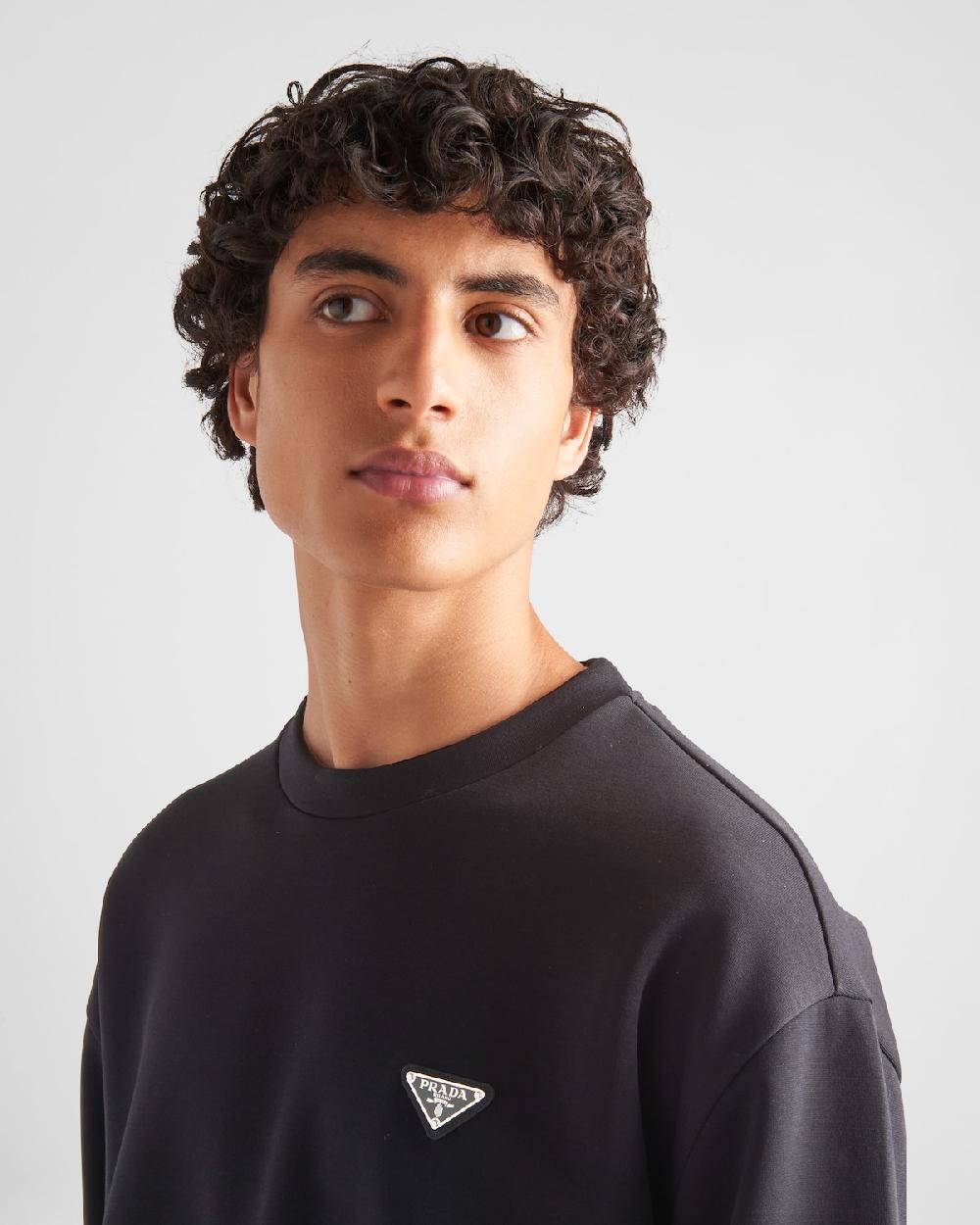 Prada Sudadera De Algodón Técnico