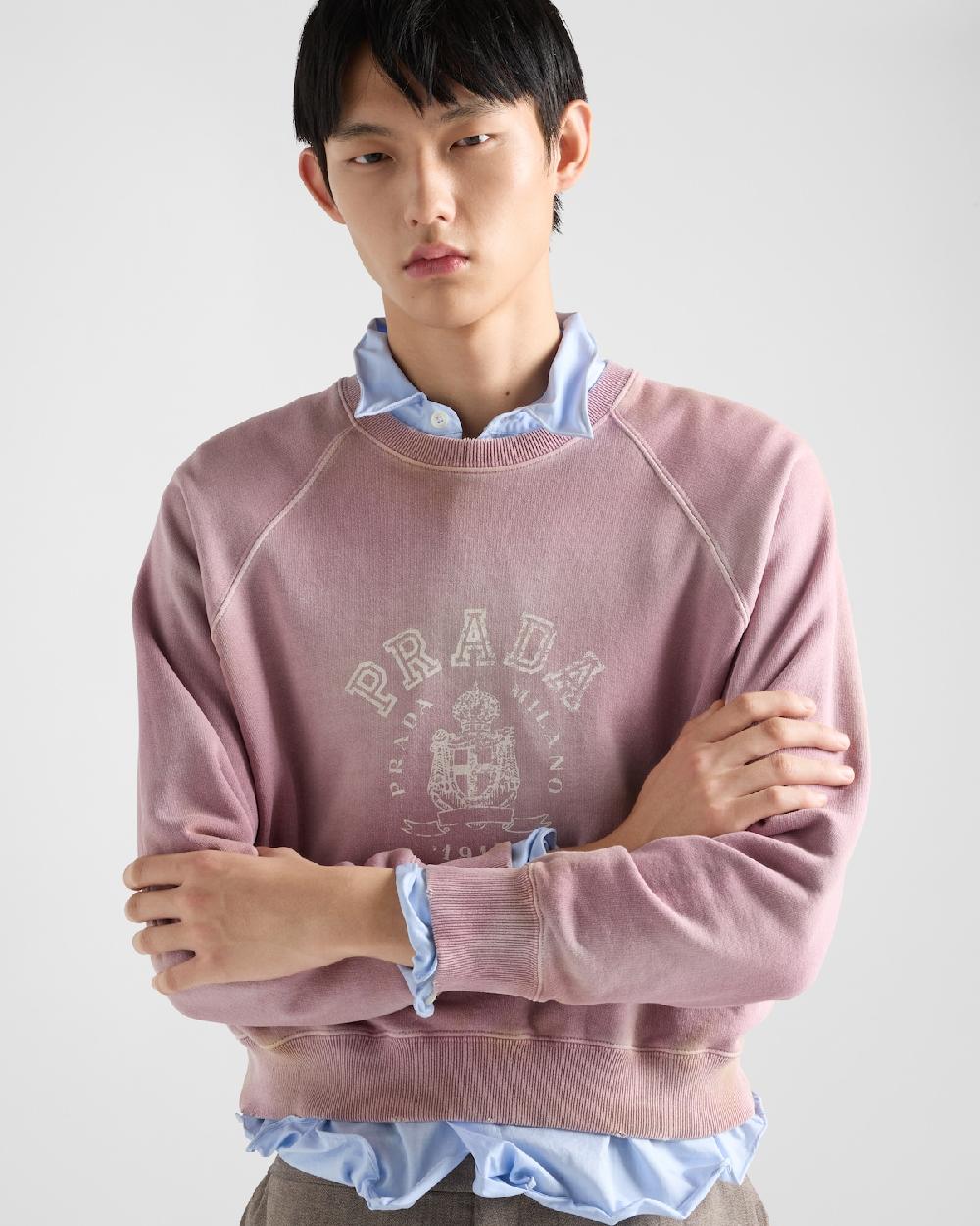 Prada Sudadera En Felpa De Algodón