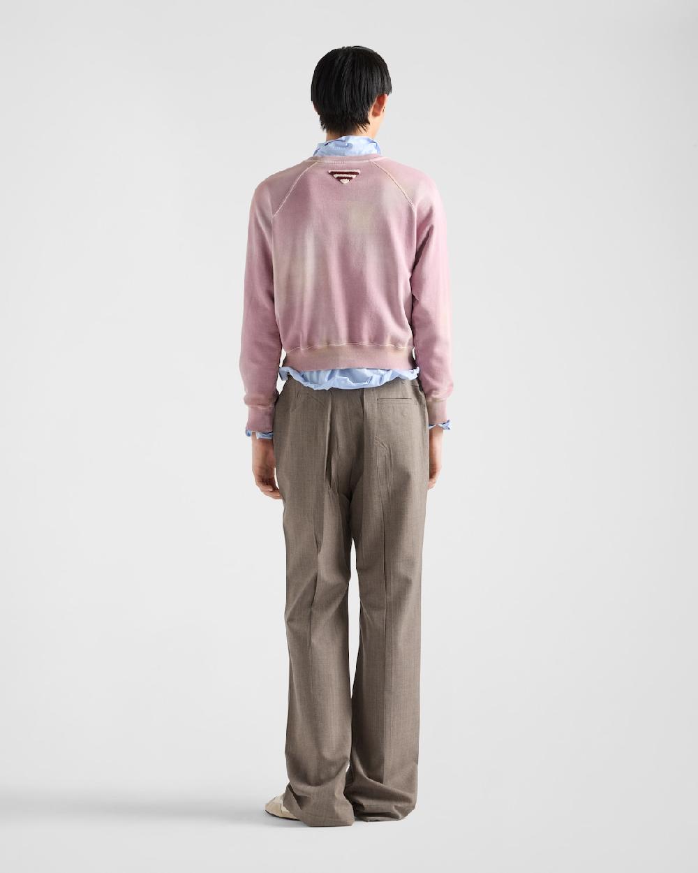 Prada Sudadera En Felpa De Algodón