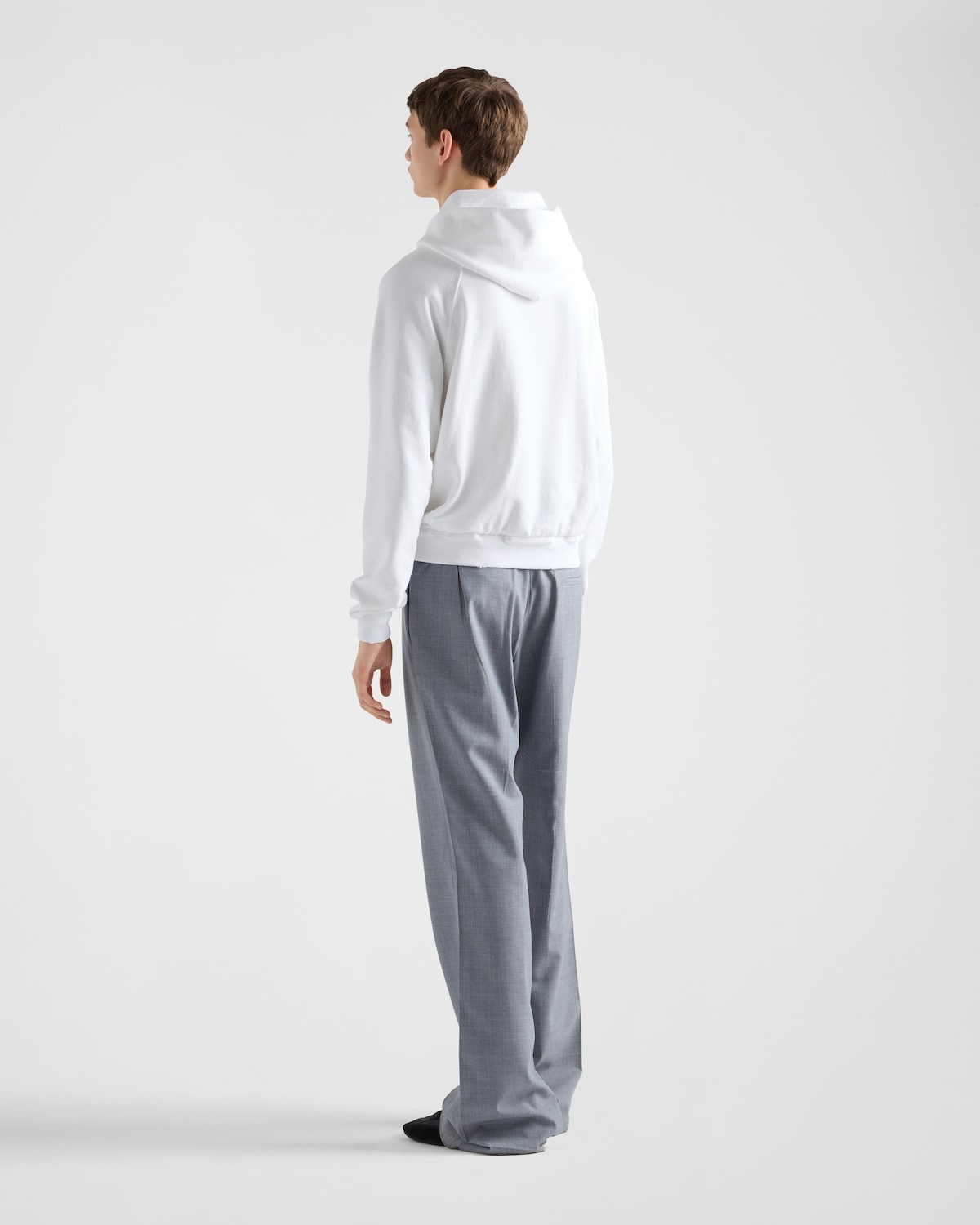 Prada Sudadera En Felpa De Algodón Con Capucha