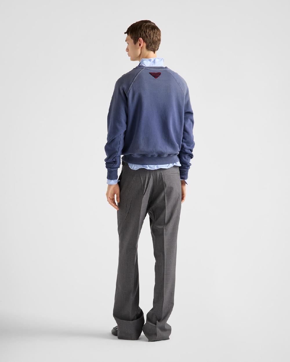 Prada Sudadera En Felpa De Algodón