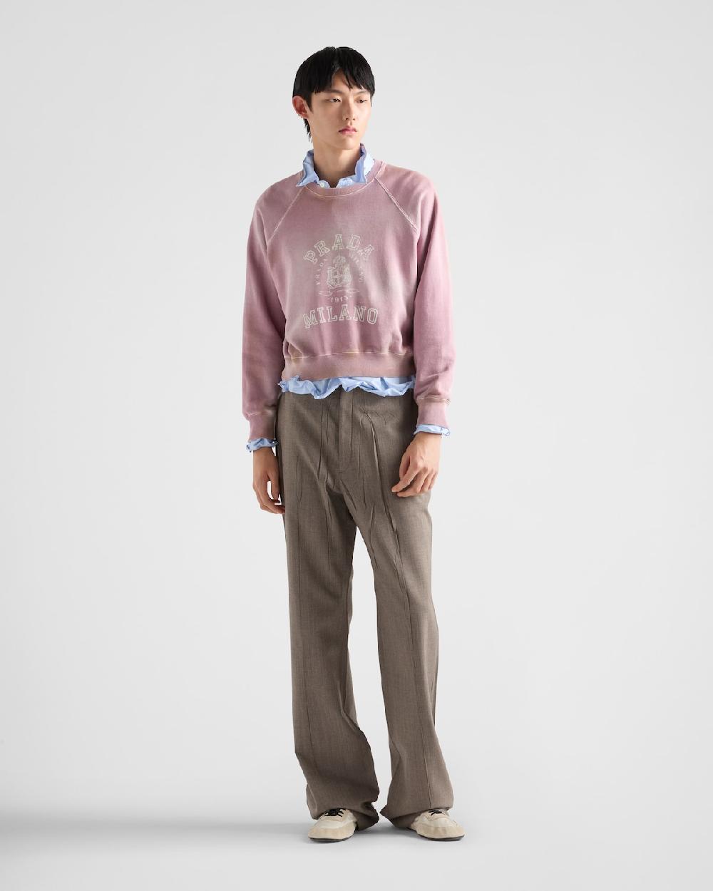 Prada Sudadera en felpa de algodón