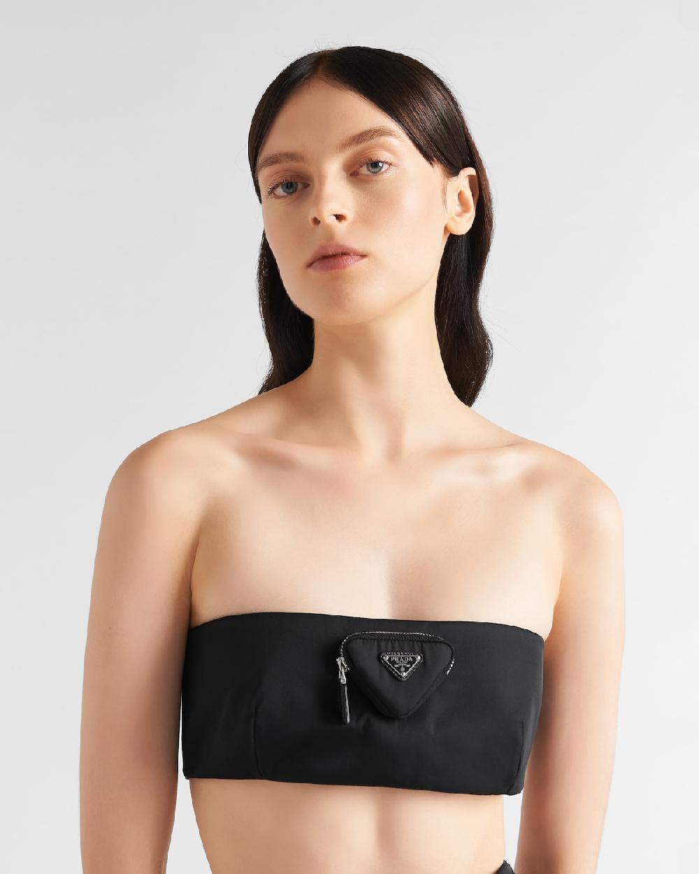 Prada Sujetador Bandeau De Re-Nylon