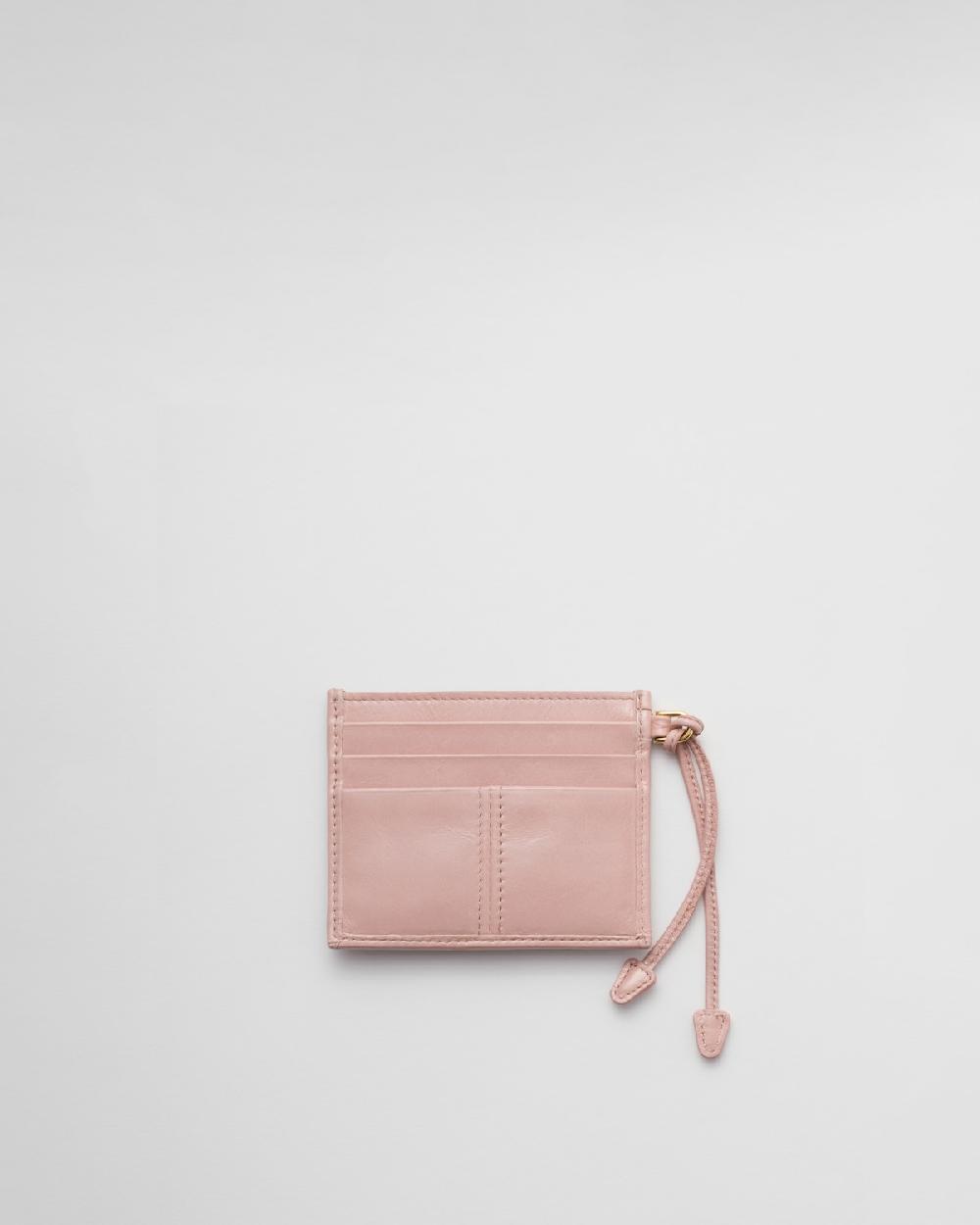 Prada Tarjetero De Piel