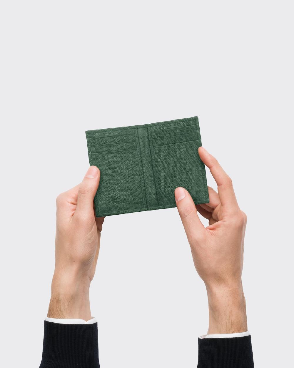 Prada Tarjetero De Piel