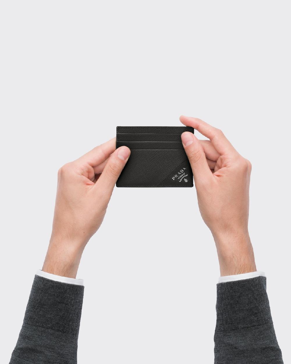 Prada Tarjetero De Piel