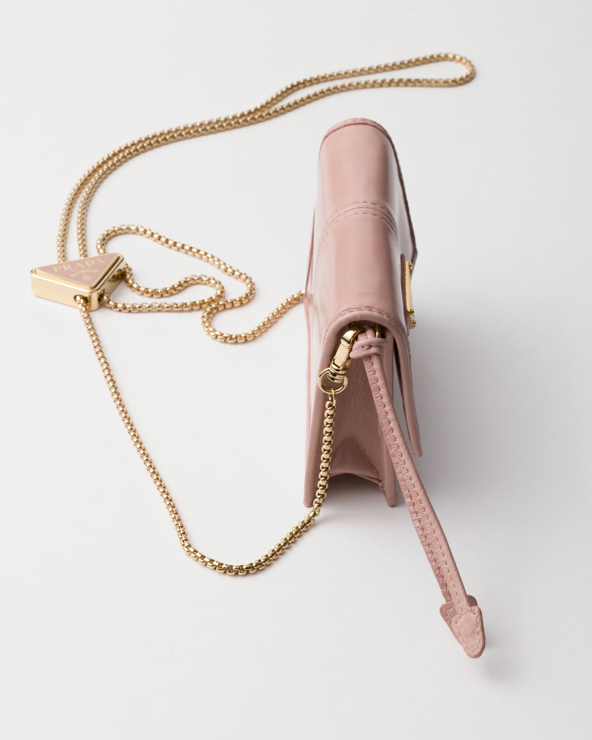 Prada Tarjetero De Piel Con Bandolera