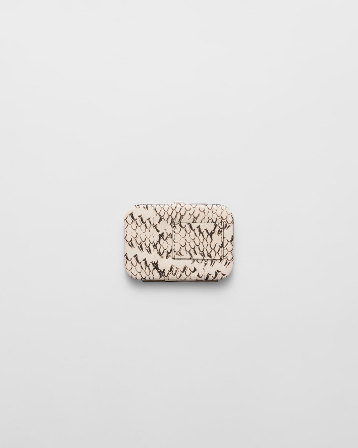 Prada Tarjetero De Piel De Serpiente Ayers