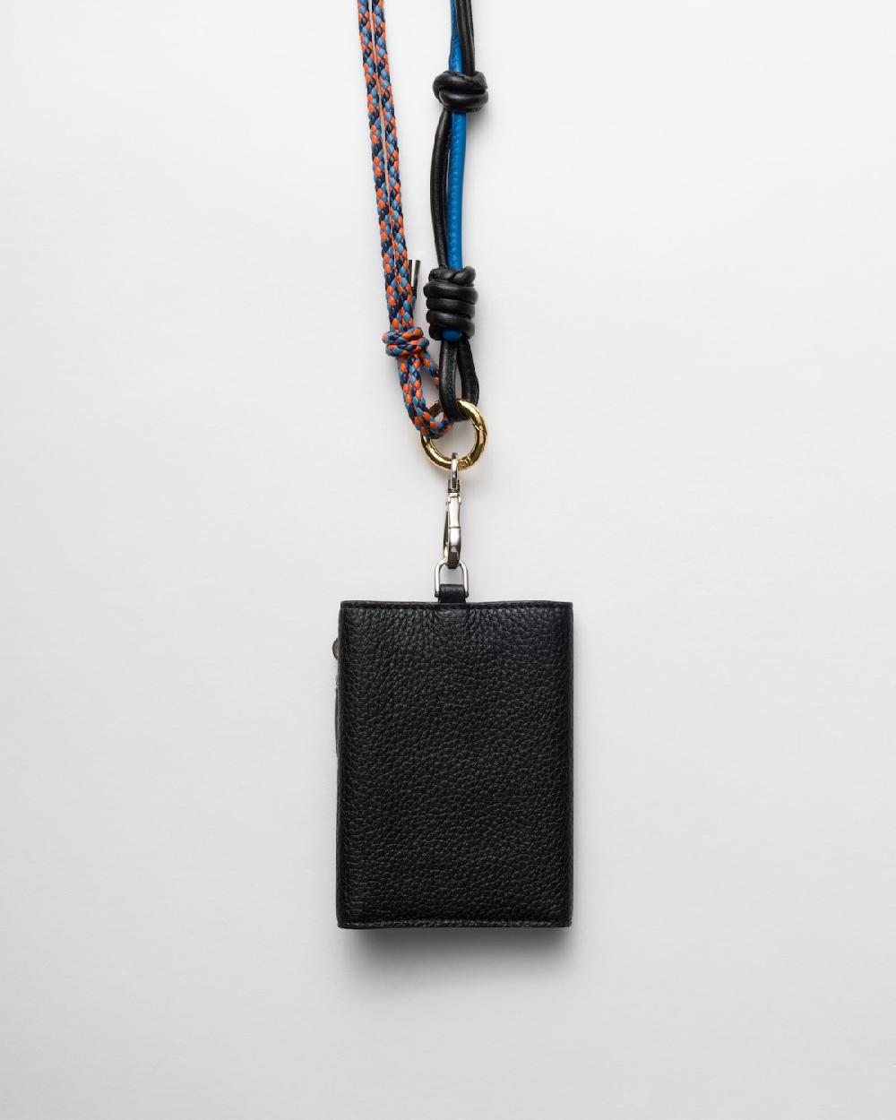 Prada Tarjetero De Piel