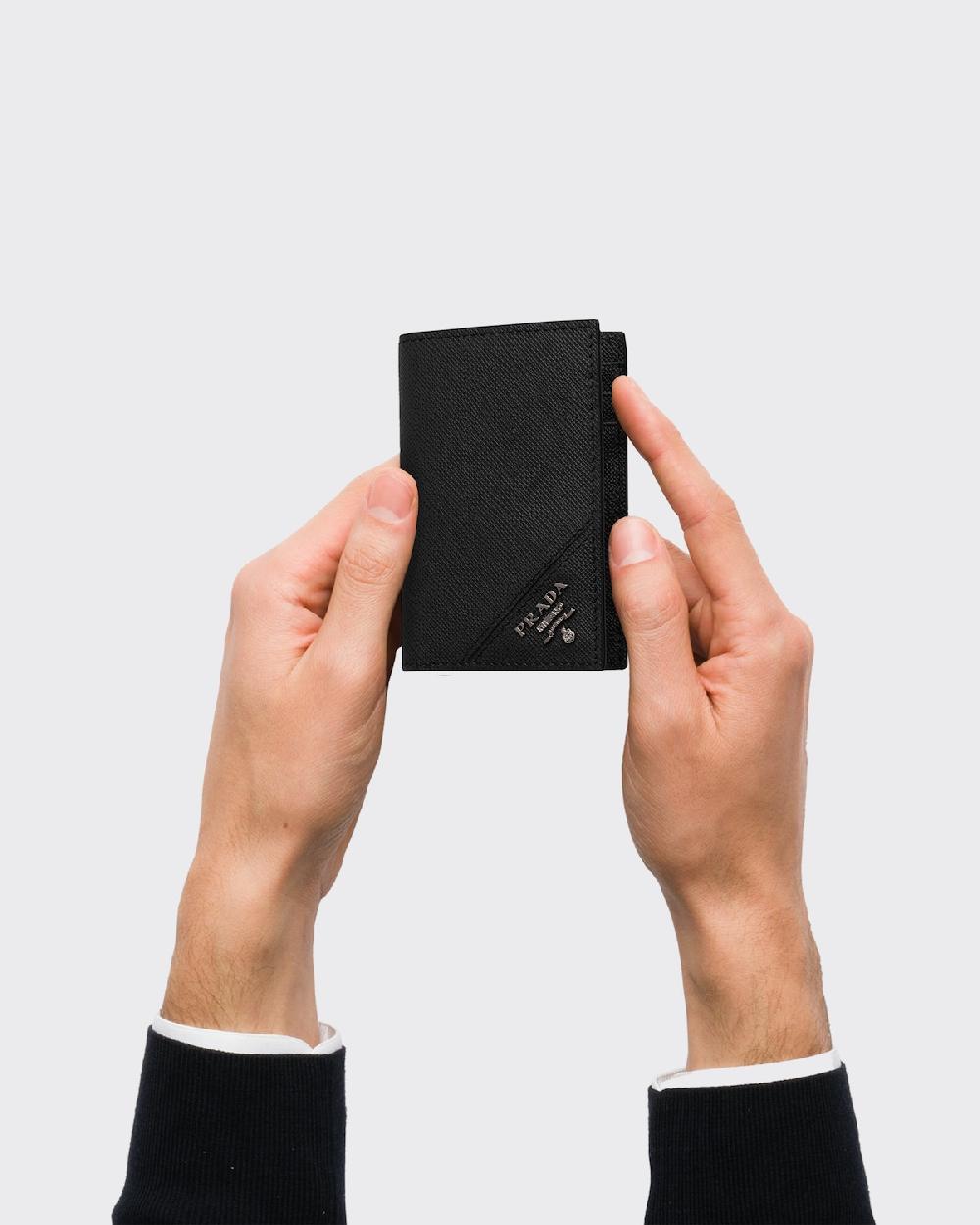 Prada Tarjetero De Piel Saffiano