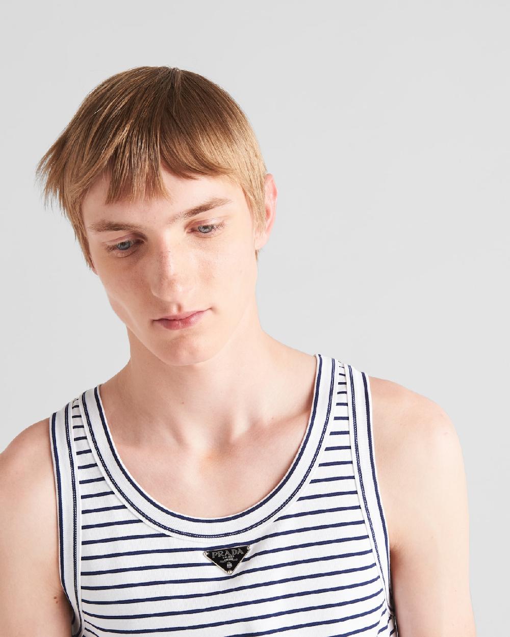 Prada Top De Algodón