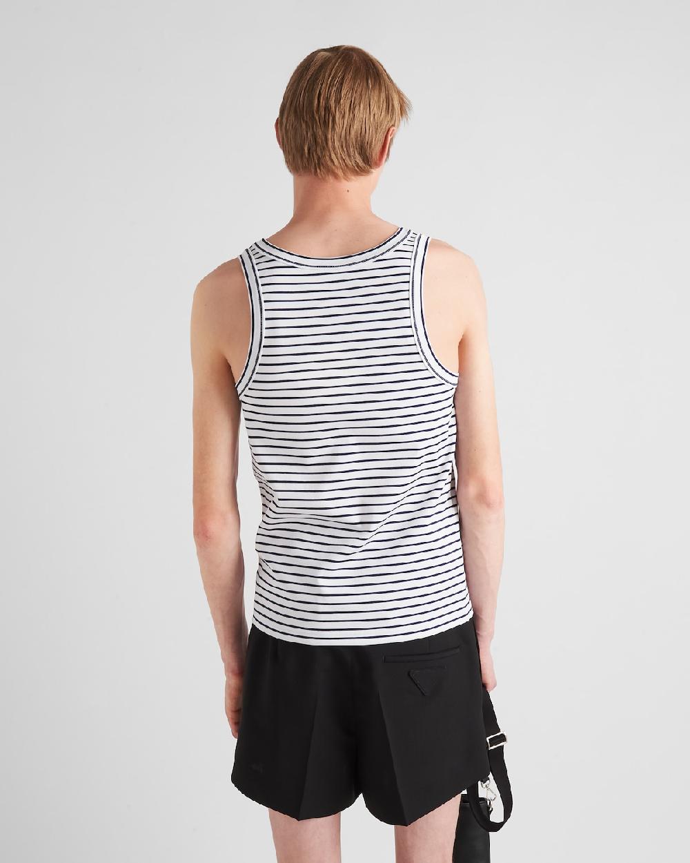 Prada Top De Algodón