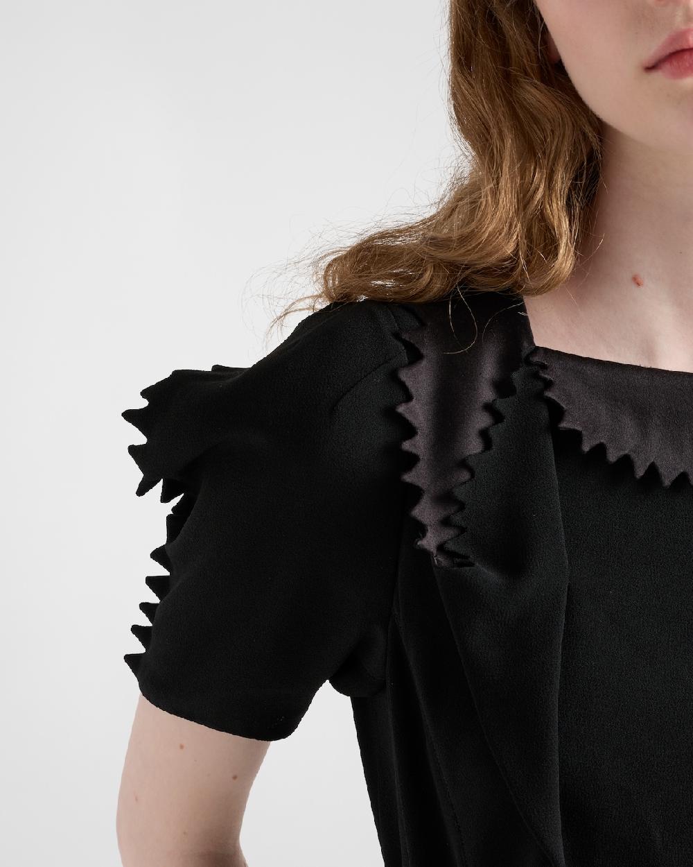 Prada Top De Crepé De Cady