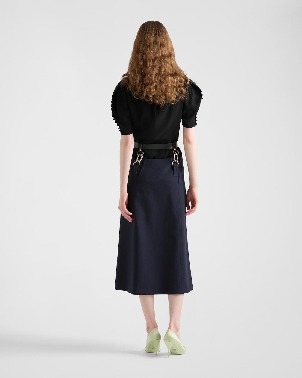 Prada Top De Crepé De Cady