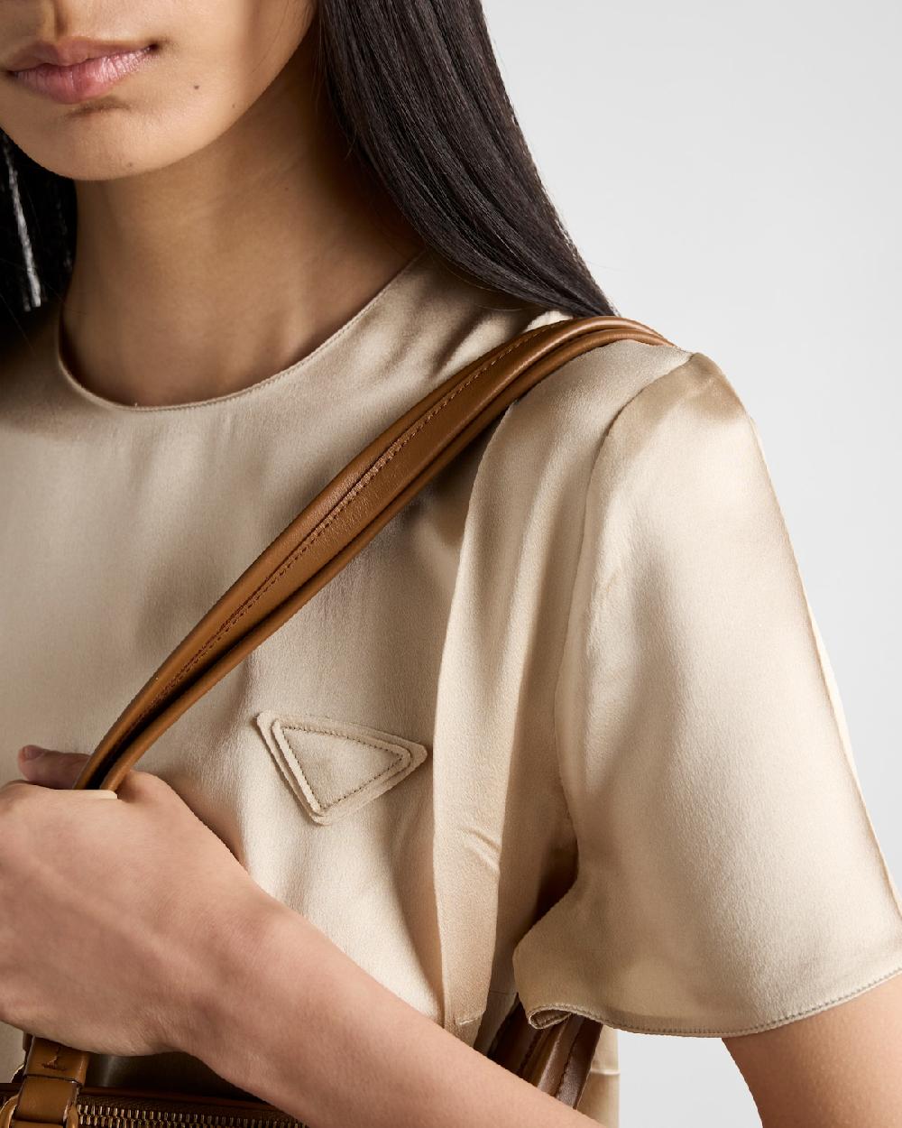 Prada Top De Crepé De Satén