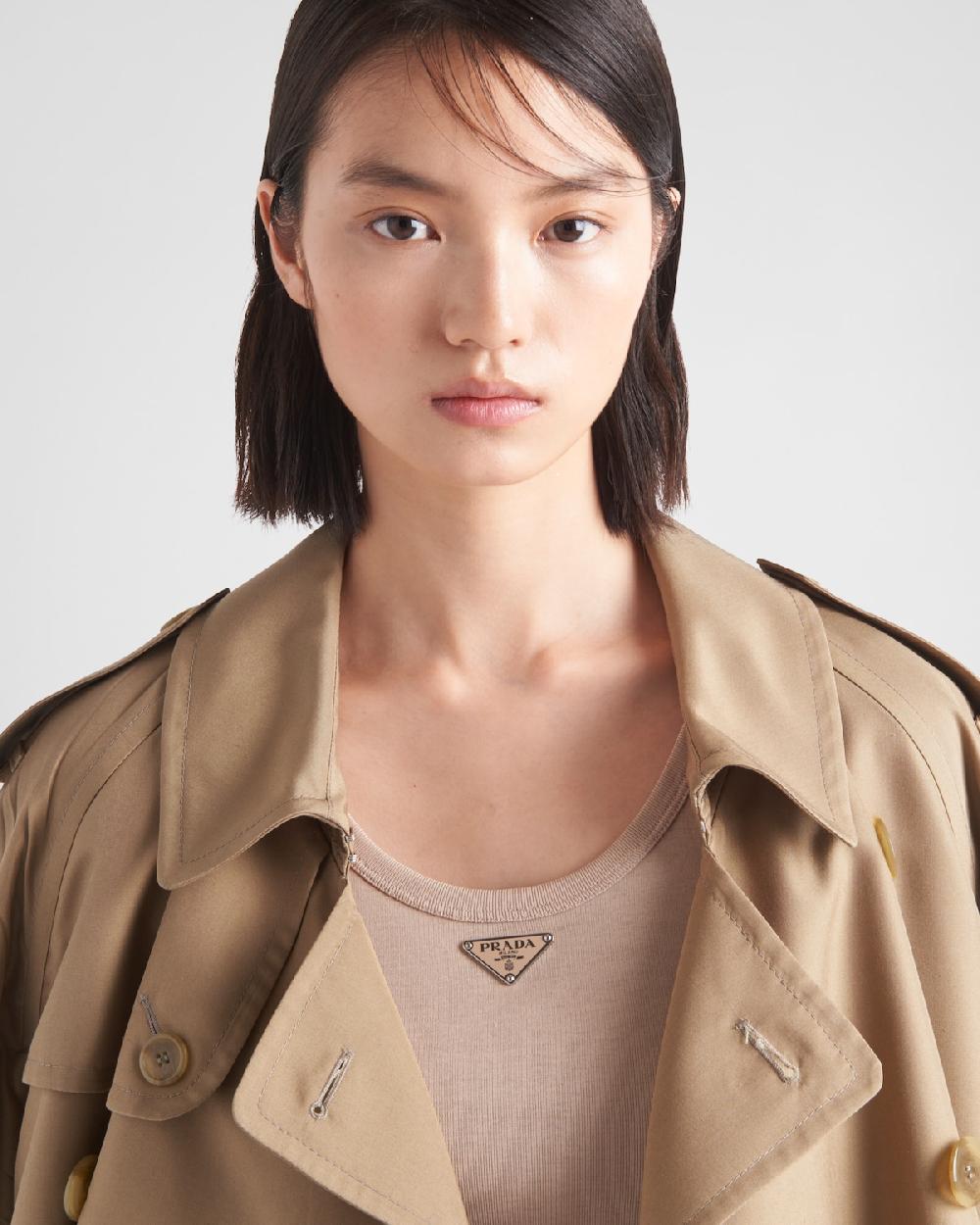 Prada Top De Punto Acanalado