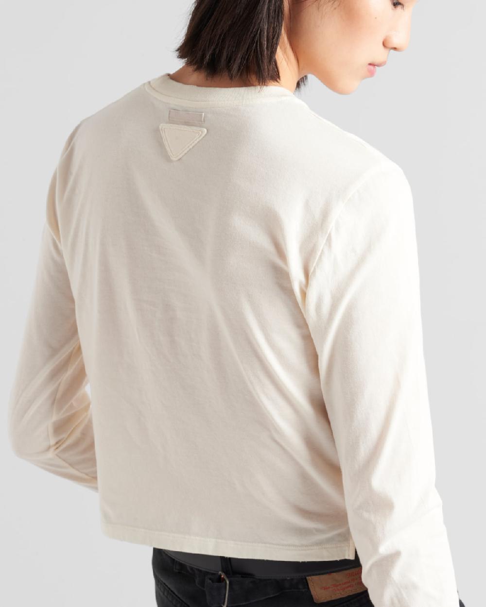 Prada Top De Punto Estampado