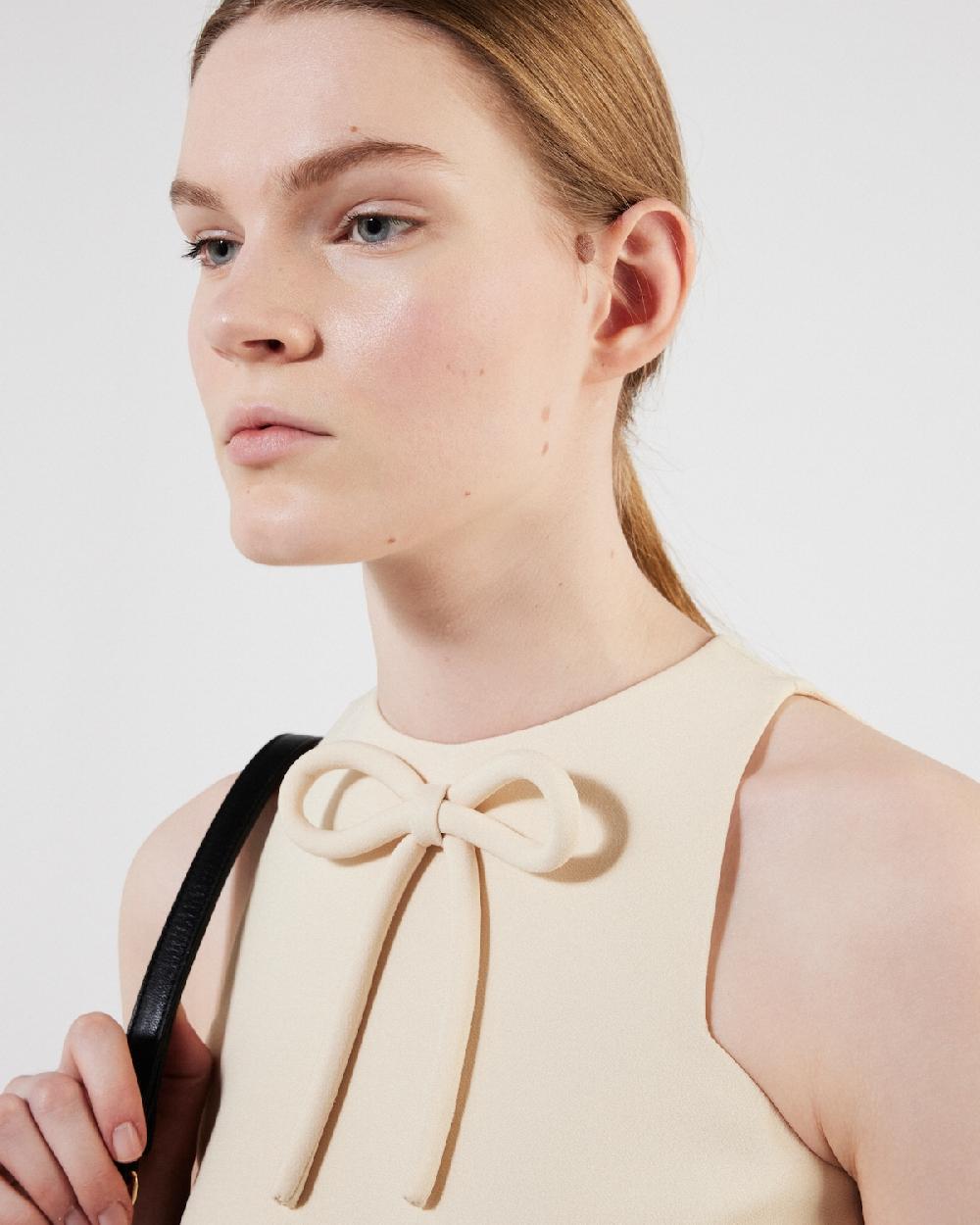 Prada Top De Sablé Compacto