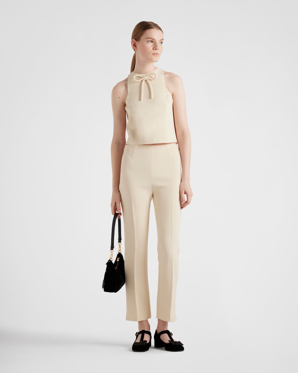 Prada Top de sablé compacto