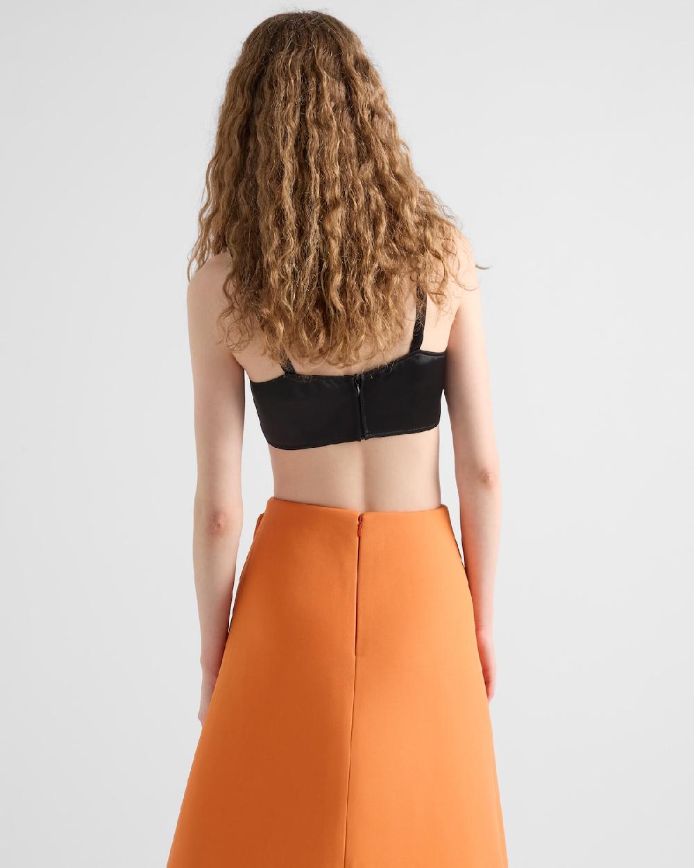 Prada Top Sujetador De Satén