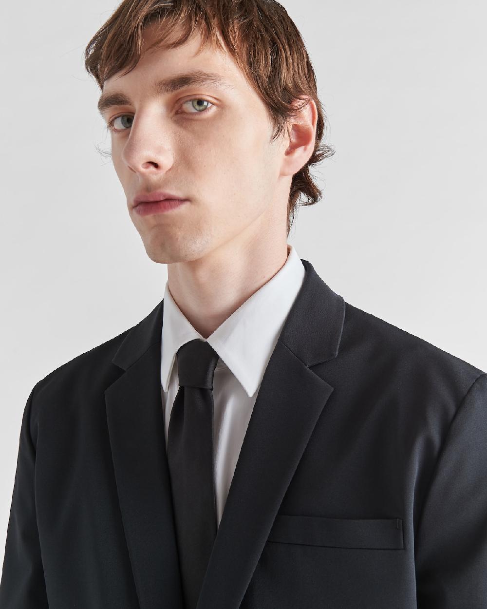 Prada Traje De Cruzado Simple En Tejido Elástico