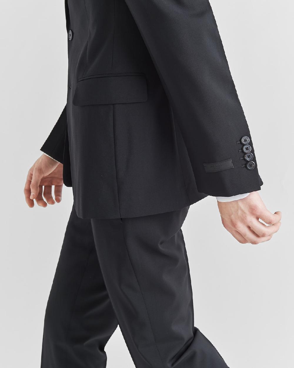 Prada Traje De Lana Y Mohair De Cruzado Simple