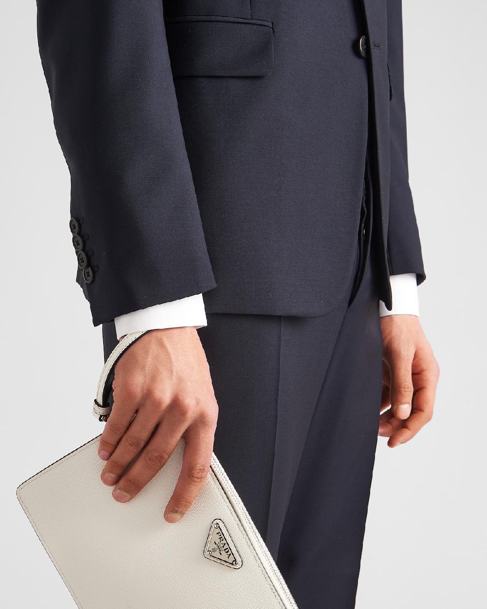 Prada Traje De Lana Y Mohair De Cruzado Simple