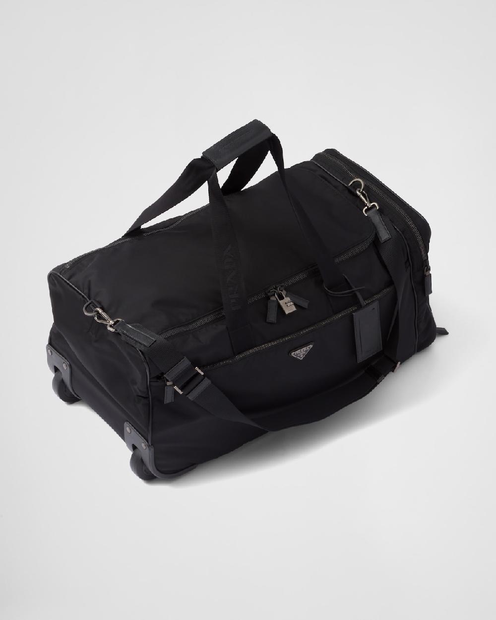 Prada Trolley De Re-Nylon Y Piel Saffiano