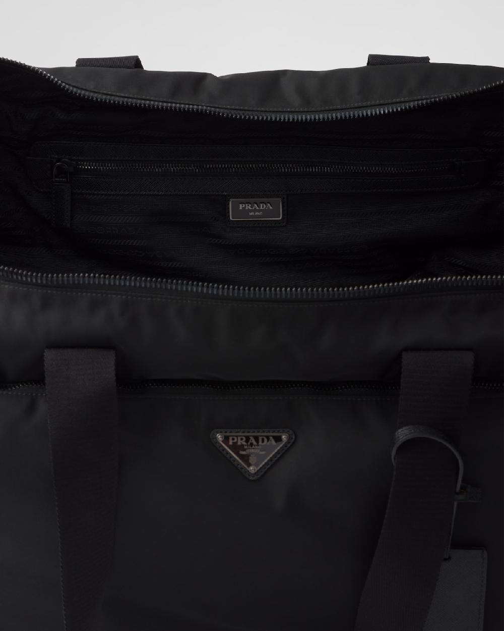 Prada Trolley De Re-Nylon Y Piel Saffiano