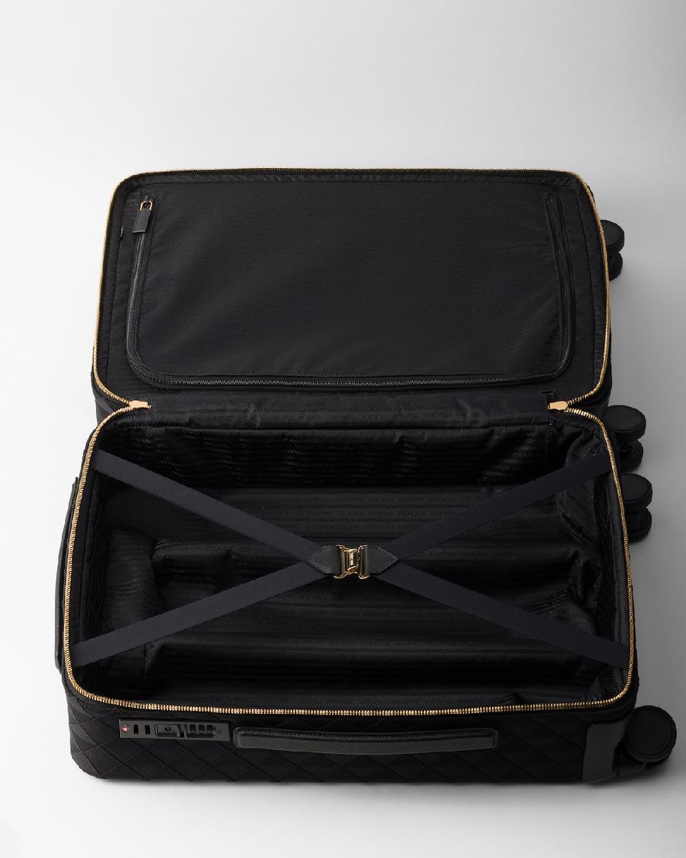 Prada Trolley De Tela Bordada