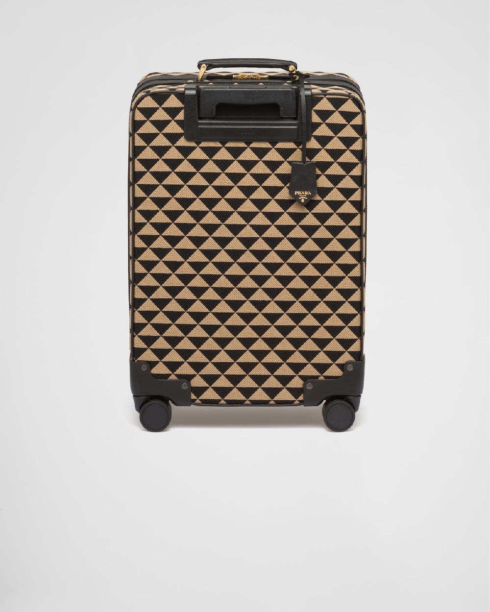 Prada Trolley Prada Symbole De Tela Bordada