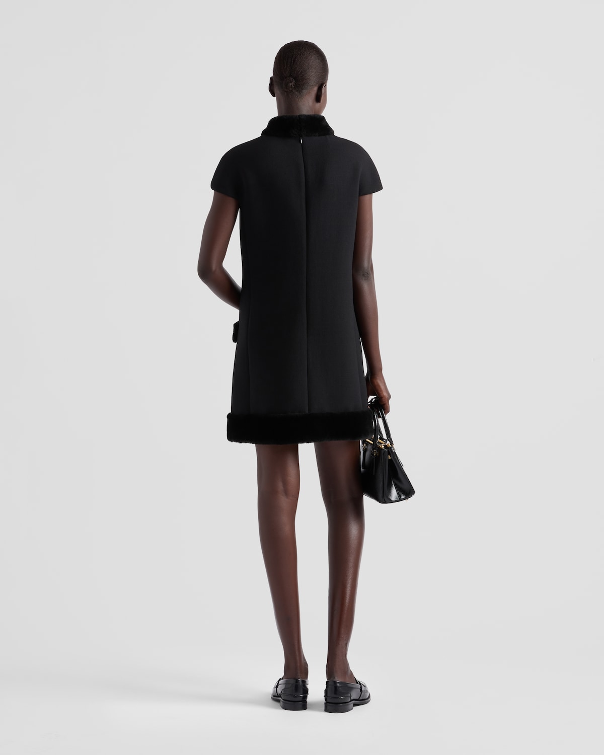 Prada Vestido Corto De Natté