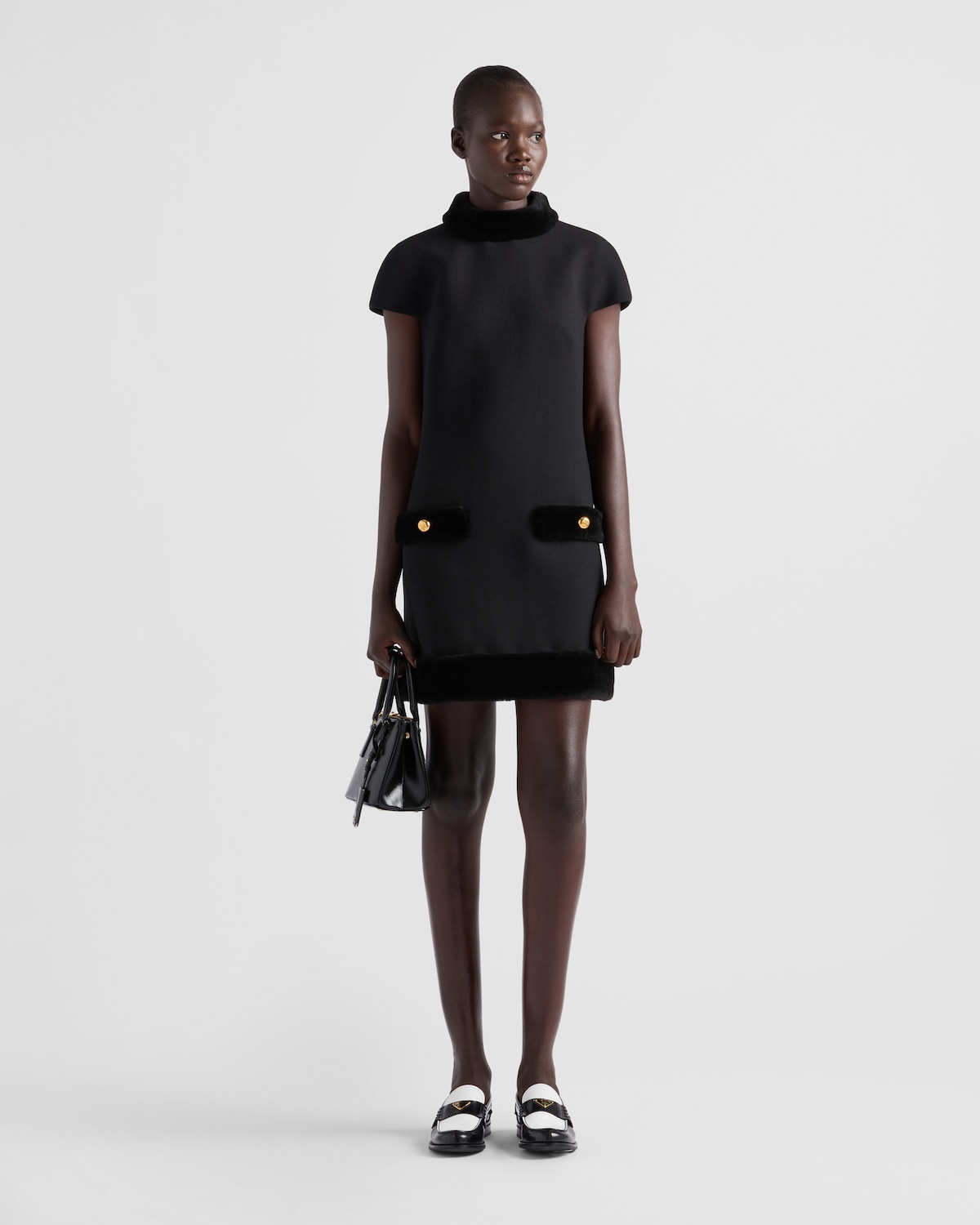 Prada Vestido corto de natté