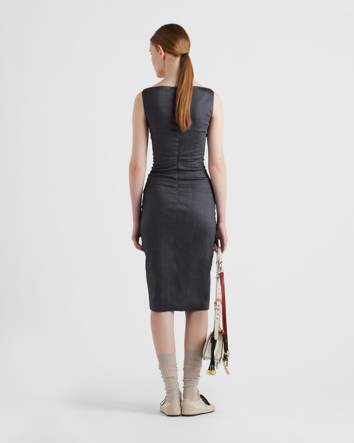 Prada Vestido De Kid Mohair Elástico